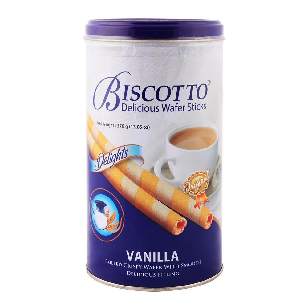 BISCOTTO WAFERS STICKS VANILLA DELIGHTS 370 GM Default Title - MamasJan Grocery