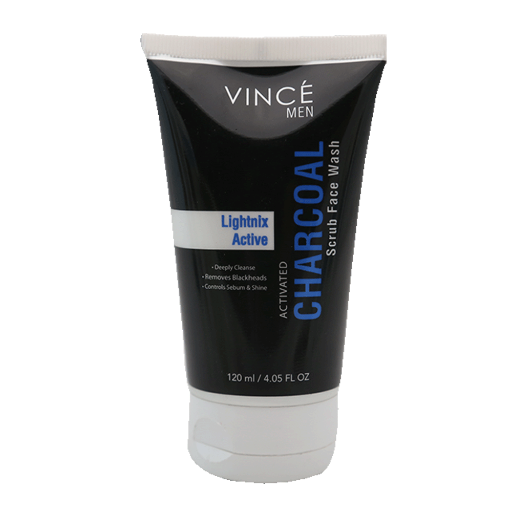 VINCE MEN CHARCOAL SCRUB WASH 120 ML Default Title - MamasJan skincare