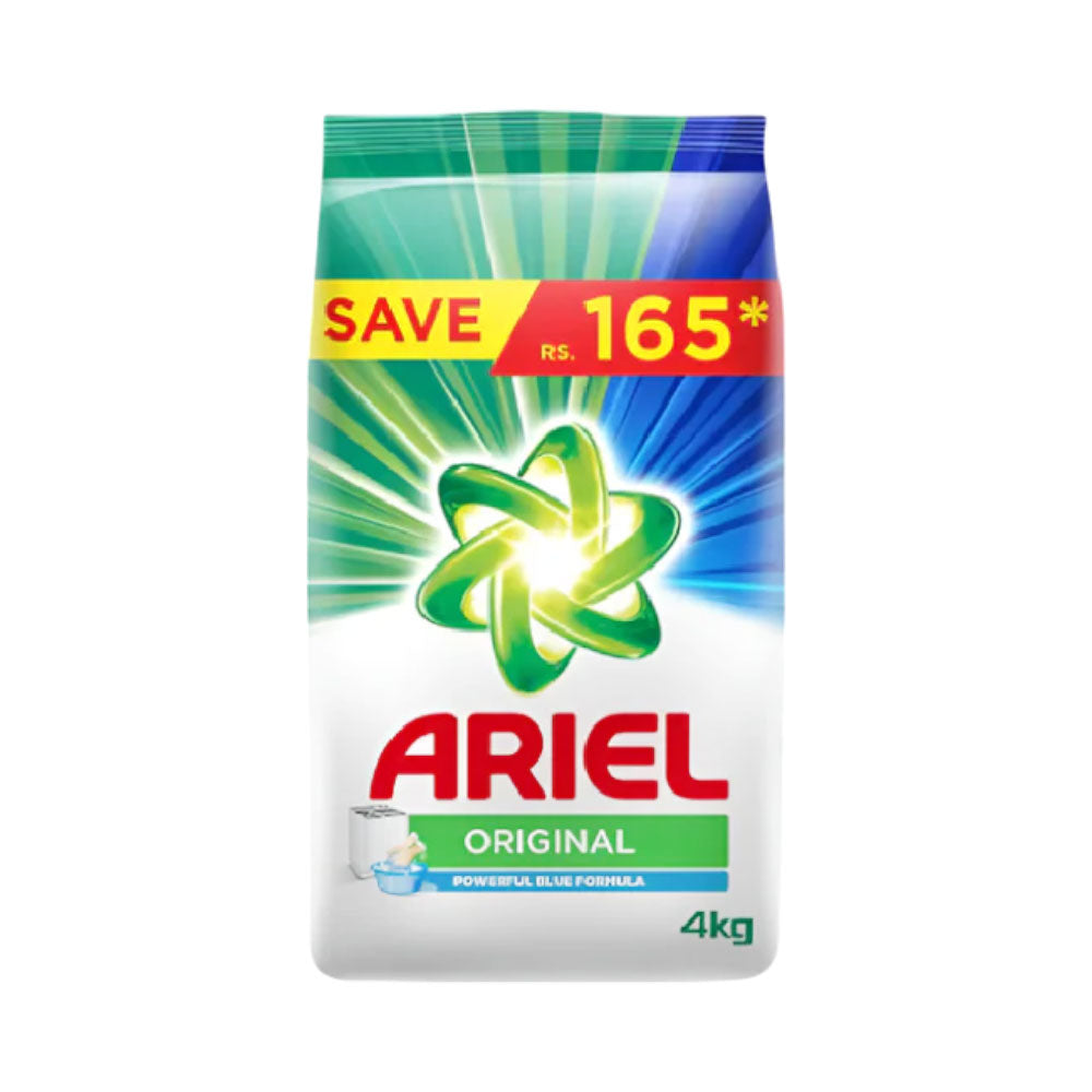 ARIEL WASHING POWDER ORIGINAL POUCH 4 KG Default Title - MamasJan Grocery Nonfood