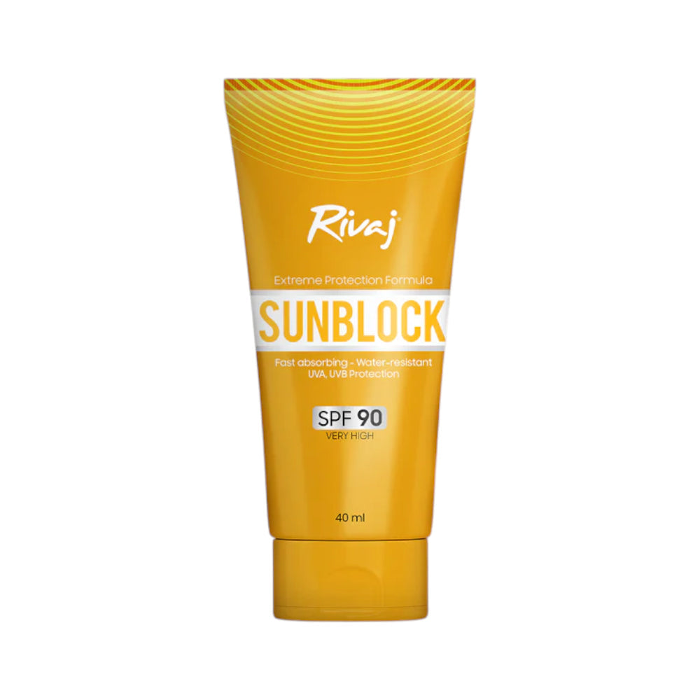 RIVAJ SUNBLOCK SPF90 40ML Default Title - MamasJan skincare