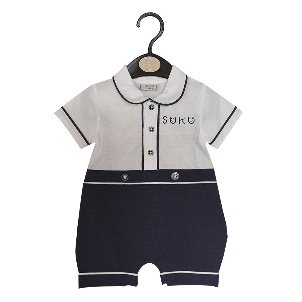 BOYS S/S ROMPER MB-16 MS-20 0-3M Default Title - MamasJan KidsWear