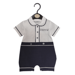 BOYS S/S ROMPER MB-16 MS-20 0-3M Default Title - MamasJan KidsWear