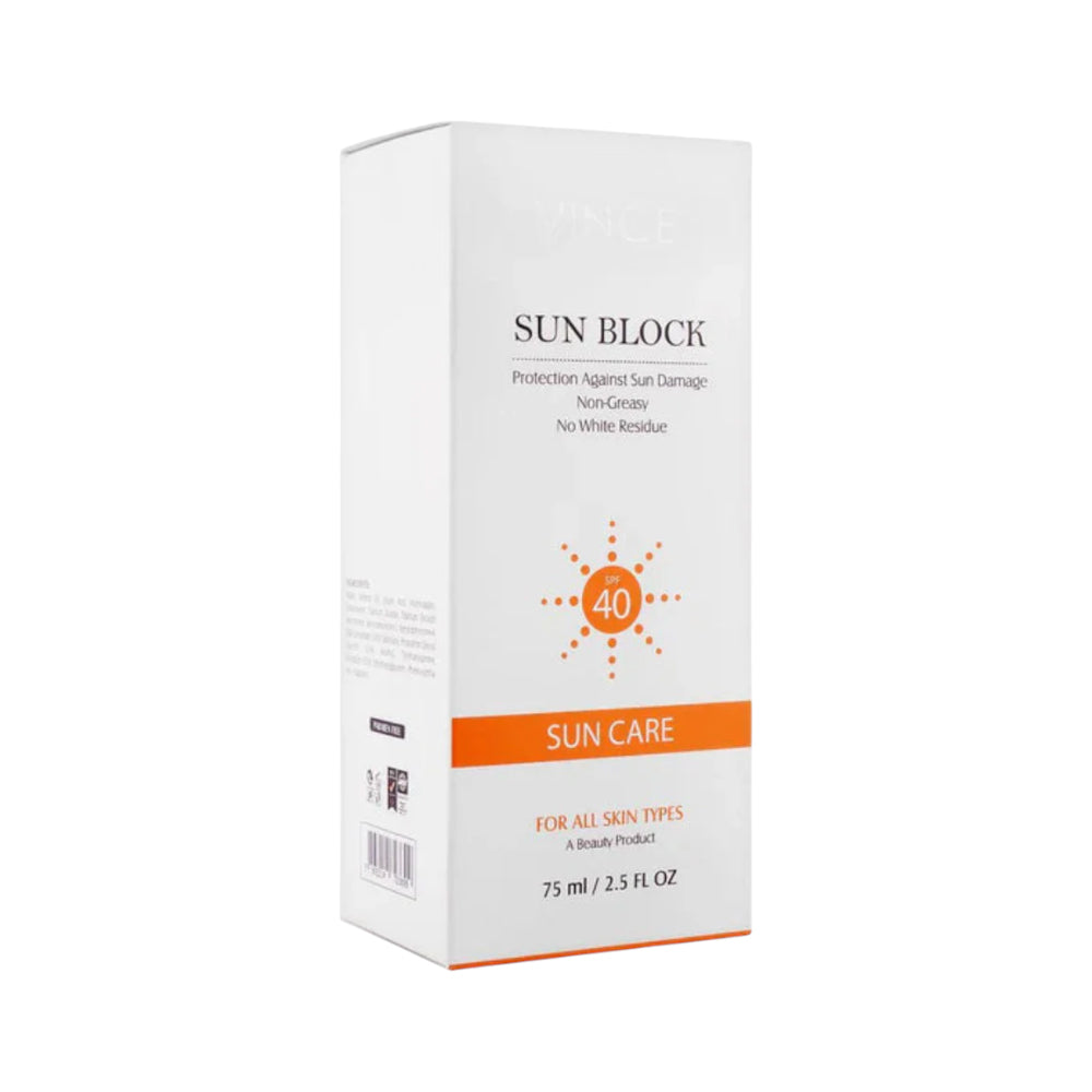 VINCE SUN BLOCK SPF40 75ML Default Title - MamasJan skincare