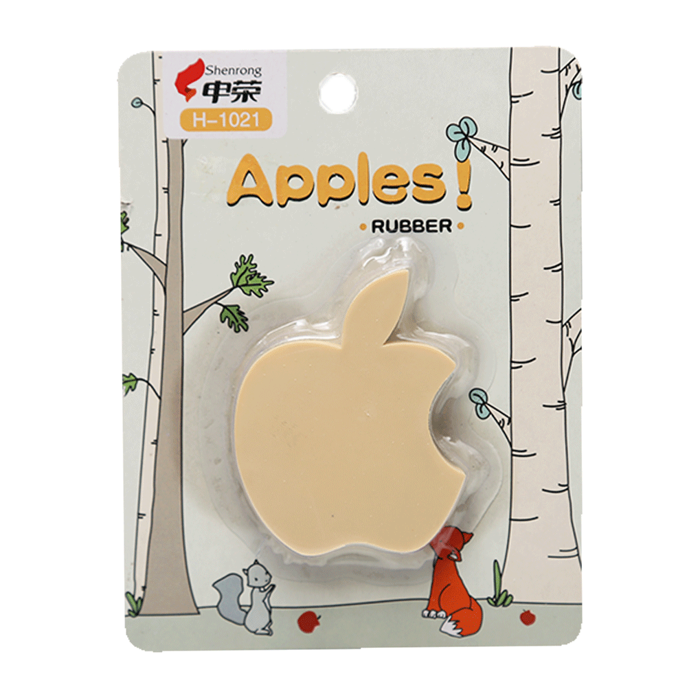 Apples Eraser H-1021 Default Title - MamasJan Toys