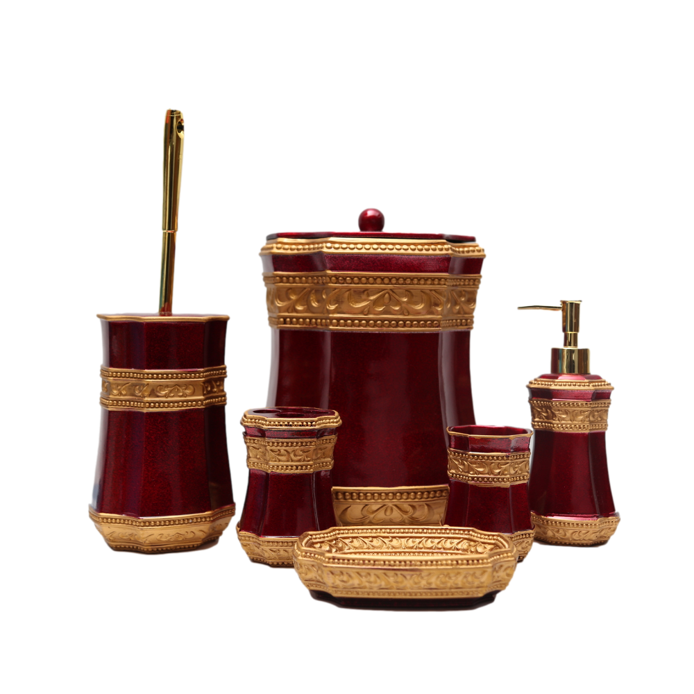 Bathroom Set 6Pc Ir Sms-682 Default Title - MamasJan Decoration