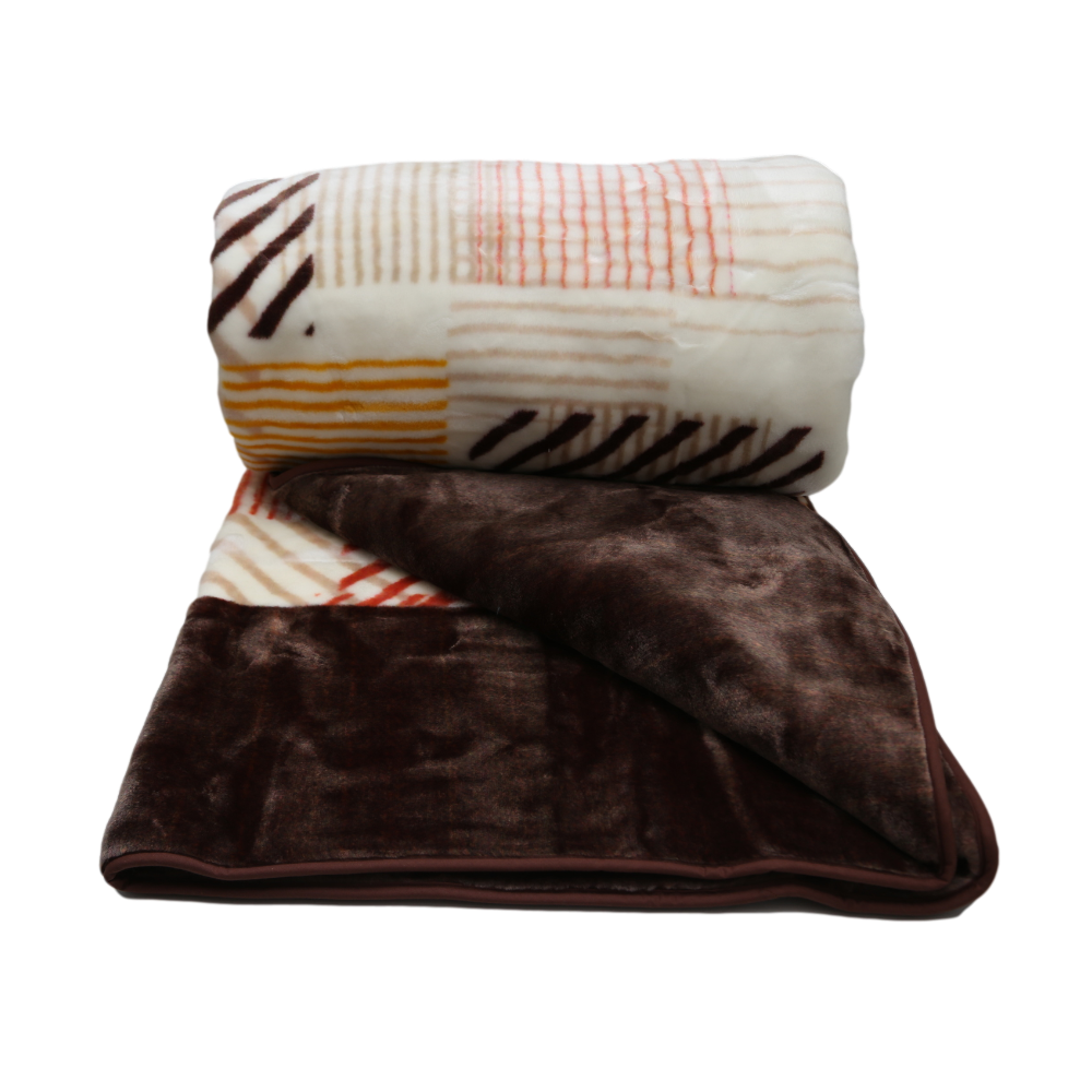 BLANKET MORA NOVALINEA 220-240 Brown & White - MamasJan s
