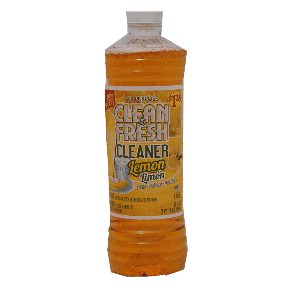 CLEAN & FRESH CLEANER LEMON LIMON 828 ML Default Title - MamasJan Grocery Nonfood