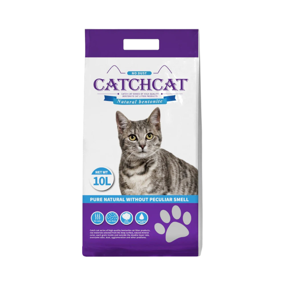 CATCHCAT BANTONITE CAT LITTER LAVENDER 10 LTR Default Title - MamasJan Grocery Nonfood