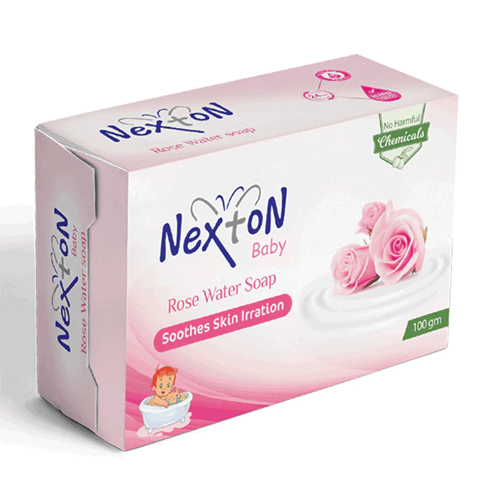 NEXTON BABY ROSE WATER SOAP 100GM Default Title - MamasJan Grocery Nonfood