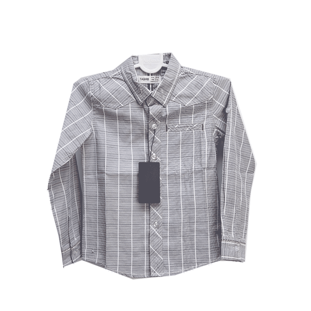 BOYS L/S CASUAL SHIRT LM05 MW-20 2-3 YEAR Default Title - MamasJan KidsWear