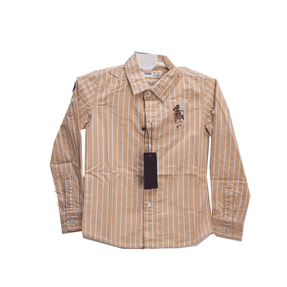 BOYS L/S CASUAL SHIRT D583 MW-20 2-3 YEAR Default Title - MamasJan KidsWear
