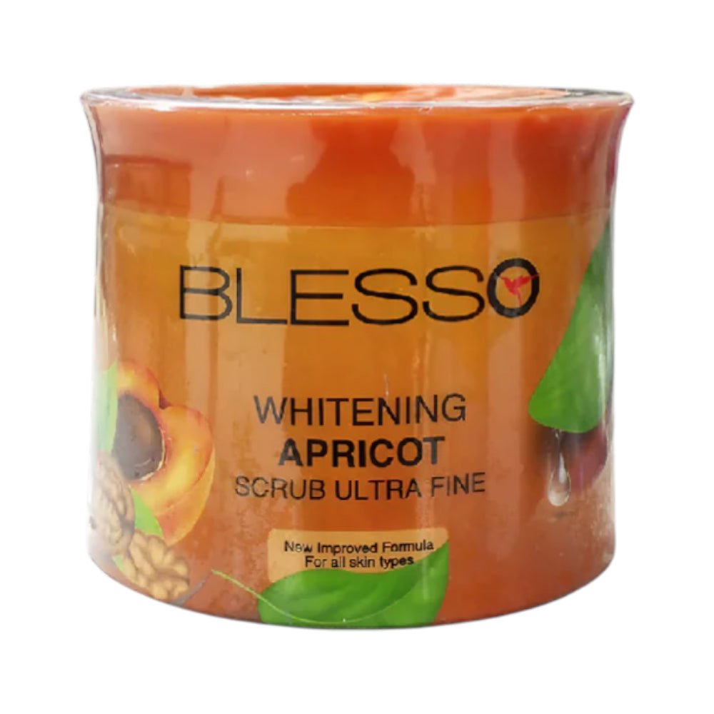 BLESSO NATURALS WHITENING ULTRA FINE SCRUB APRICOT JAR 500ML Default Title - MamasJan skincare