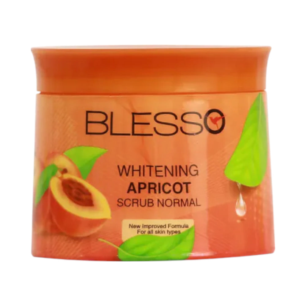 BLESSO NATURALS WHITENING SCRUB APRICOT JAR 500ML Default Title - MamasJan skincare