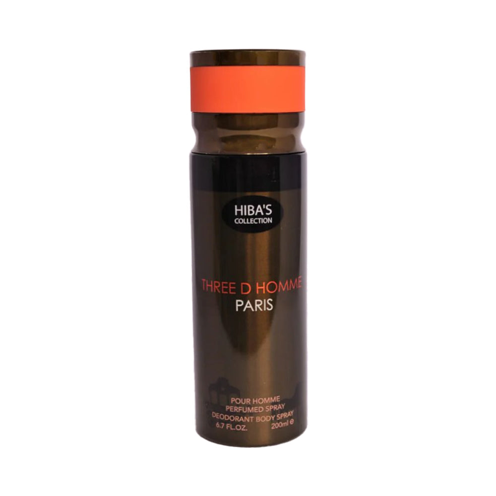 HIBAS COLLECTION DEODORANT THREE D HOMME PARIS 200 ML Default Title - MamasJan Grocery Nonfood
