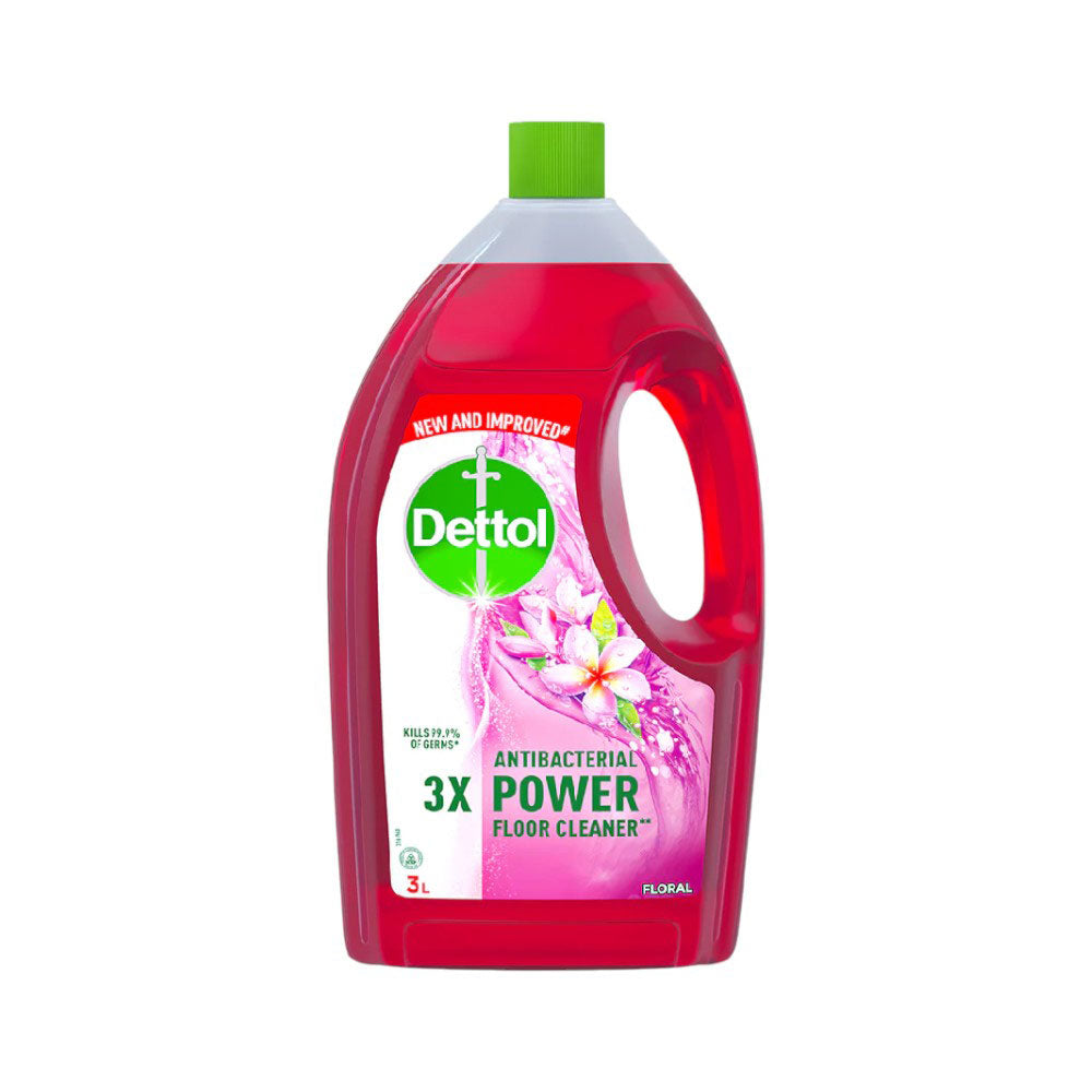DETTOL FLOOR CLEANER ANTIBACTERIAL POWER FLORAL 3 LTR Default Title - MamasJan Grocery Nonfood