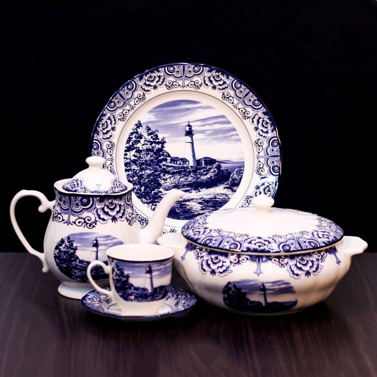 DINNER SET 85PC CLAYTON 2005KA Default Title - MamasJan Crockery