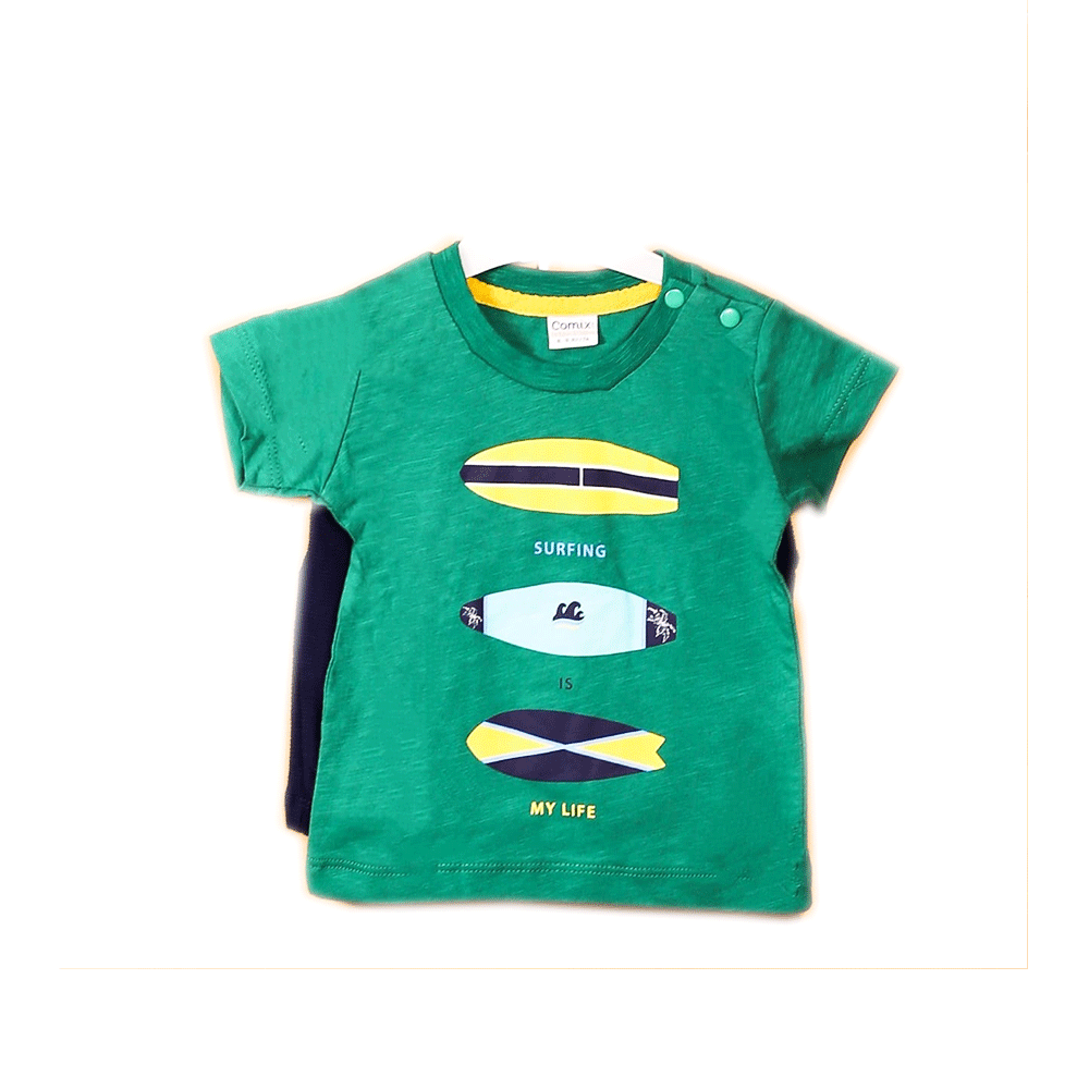 BOYS S/S 2PC KNICKER SUIT 463 151 TUR SU-21 6-9M Default Title - MamasJan KidsWear