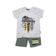 BOYS S/S 2PC KNICKER SUIT 8080 336 TUR SU-21 9-12 M Default Title - MamasJan KidsWear