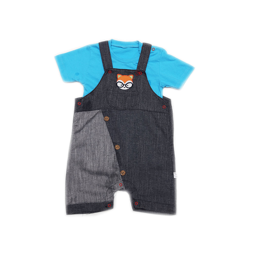 BOYS 2PC DUNGREE SUIT 2107 1814 TUR SU-21 12-18M Default Title - MamasJan KidsWear