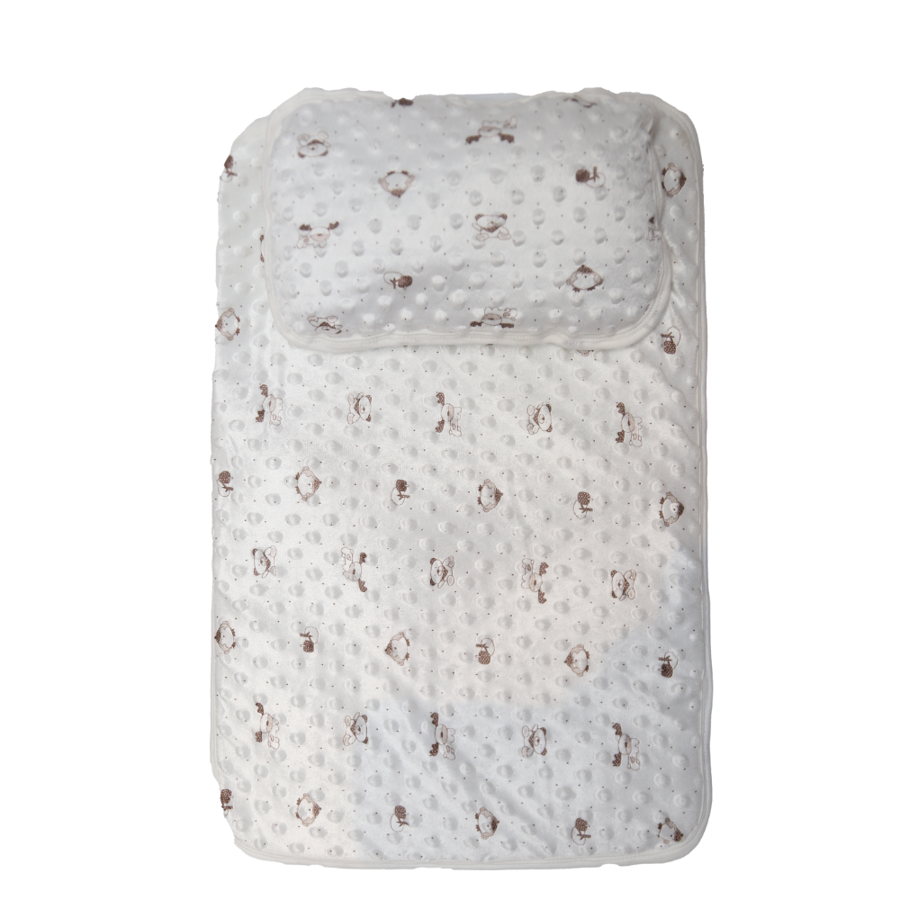 BABY PLASTIC SHEET WITH PILLOW 1137 TUR SU-21 Default Title - MamasJan KidsWear