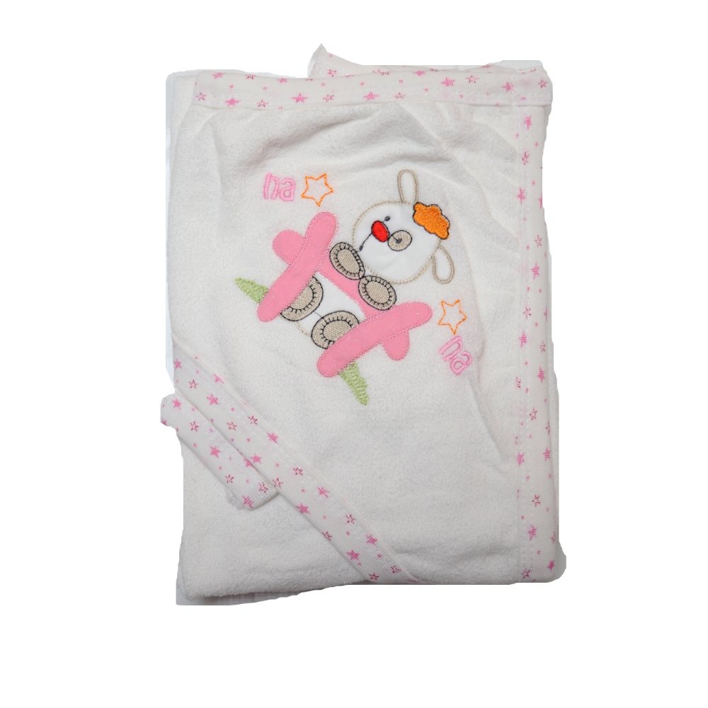 BABY BATH TOWEL HOODED 508 TUR SU-21 Default Title - MamasJan KidsWear