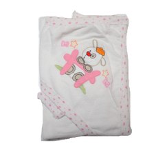 BABY BATH TOWEL HOODED 508 TUR SU-21 Default Title - MamasJan KidsWear
