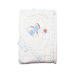 BABY BATH TOWEL HOODED 508 TUR SU-21 Default Title - MamasJan KidsWear