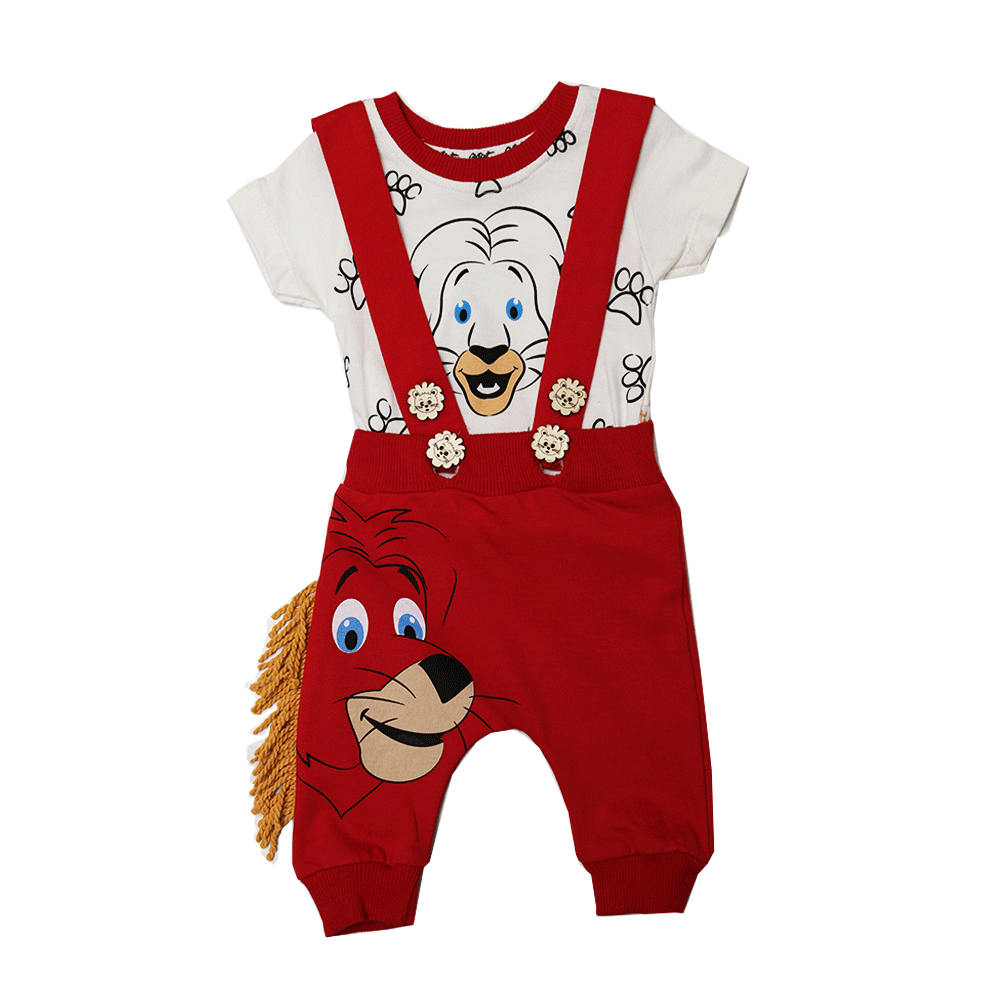 BOYS 2PC DUNGREE SUIT A2214 TUR SU-21 0-3M Default Title - MamasJan KidsWear