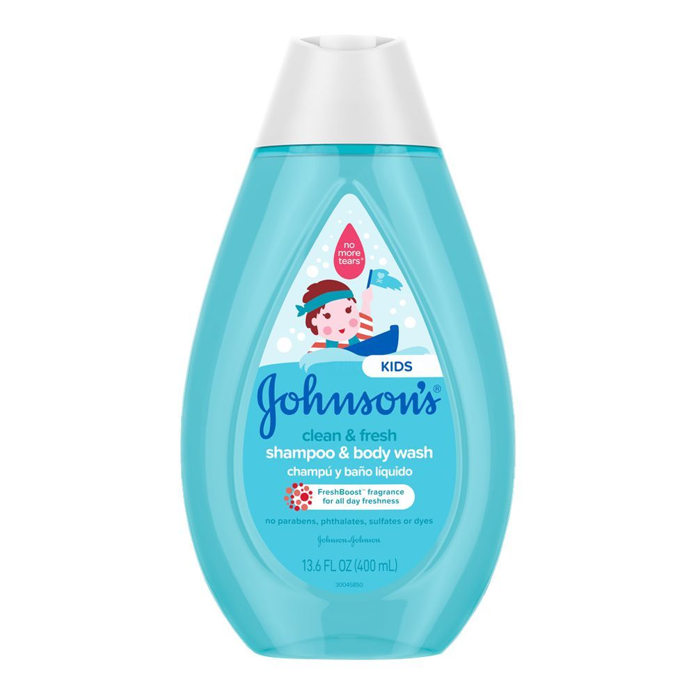 JOHNSONS KIDS SHAMPOO & BODY WASH CLEAN & FRESH 400 ML Default Title - MamasJan Grocery Nonfood