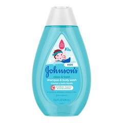 JOHNSONS KIDS SHAMPOO & BODY WASH CLEAN & FRESH 400 ML Default Title - MamasJan Grocery Nonfood