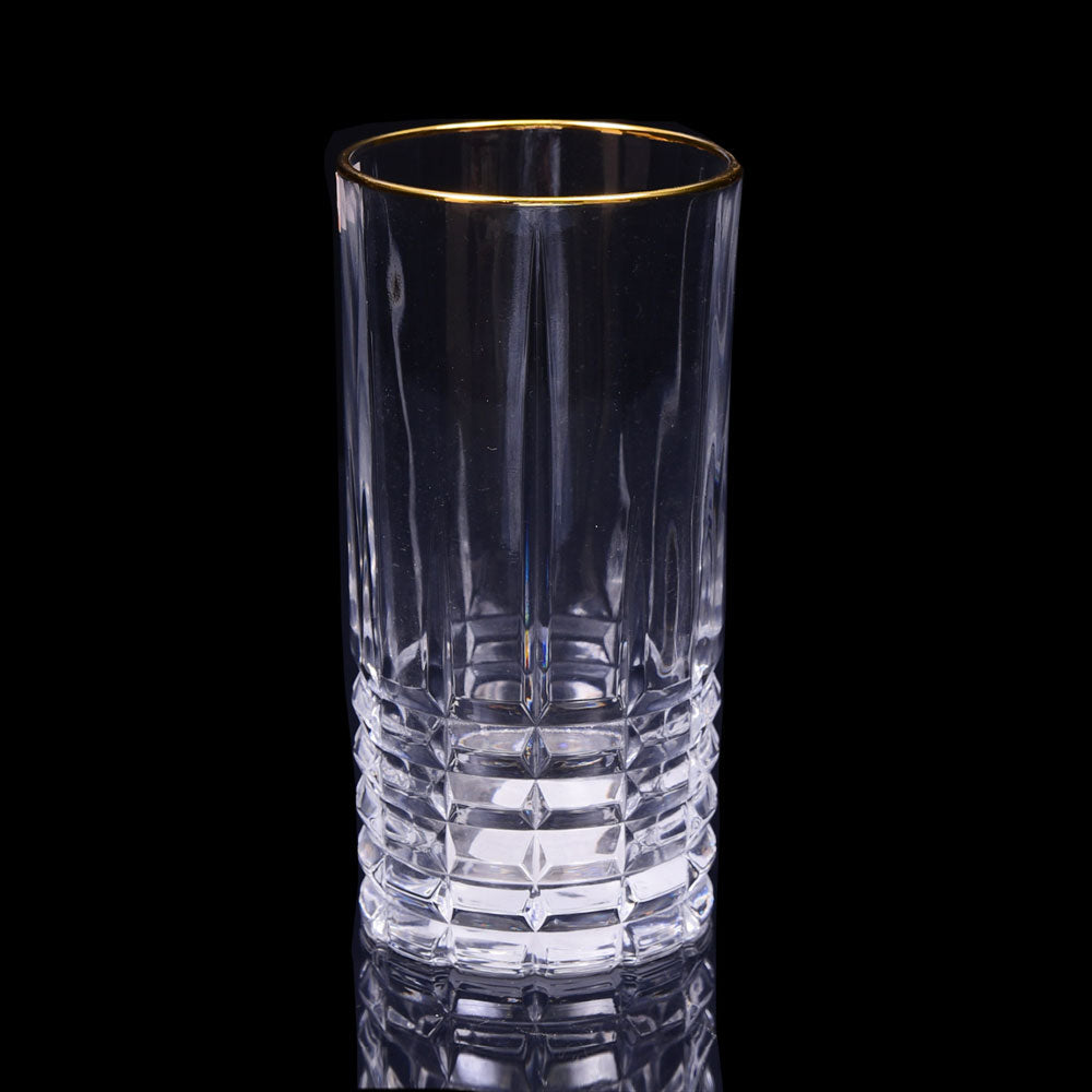 GLASS HONGLI GOLDEN IR G814A (Pack 6) Default Title - MamasJan Crockery