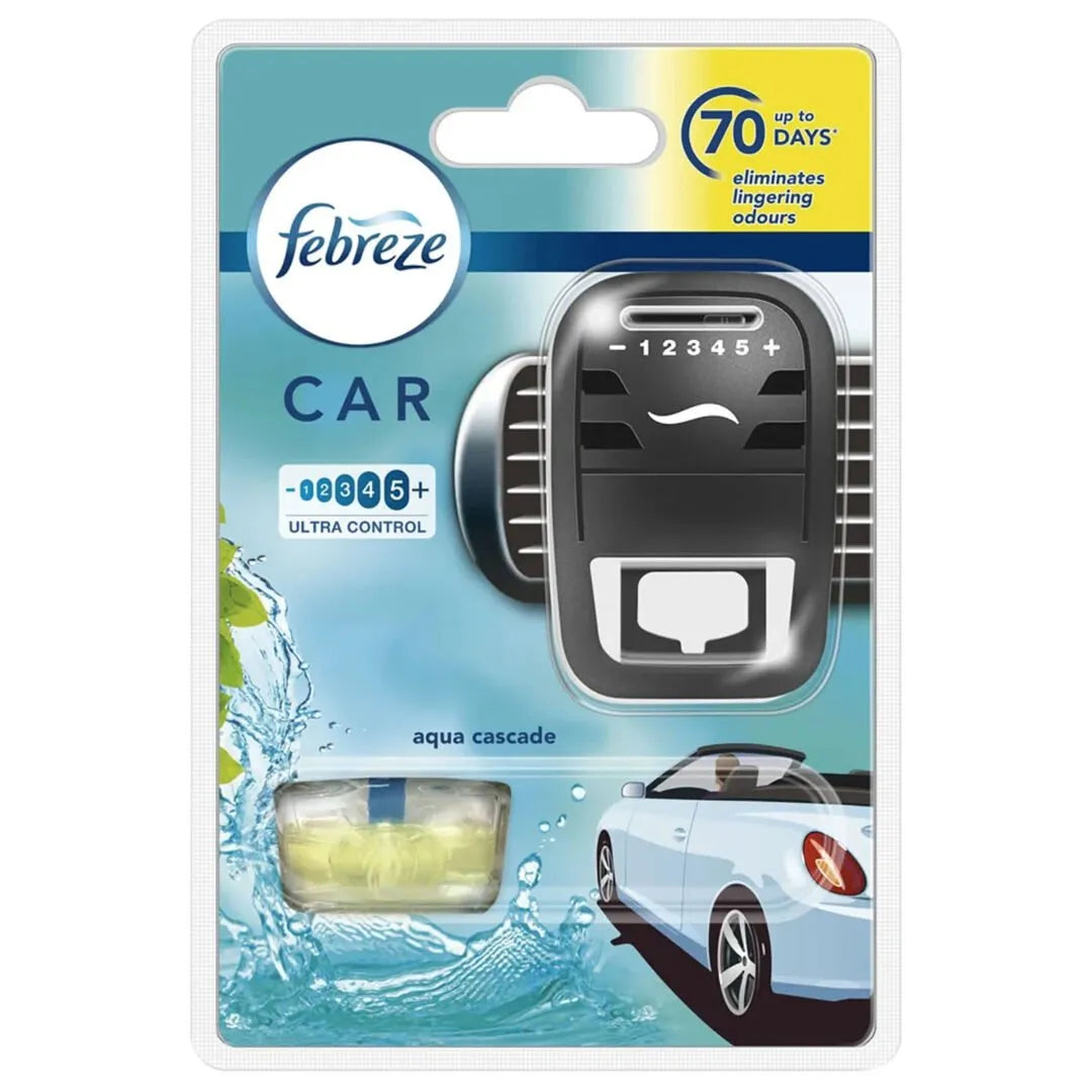 FEBREZE CAR AIR FRESHNER AQUA CASCADE ULTR CONTROL 7 ML Default Title - MamasJan Grocery Nonfood