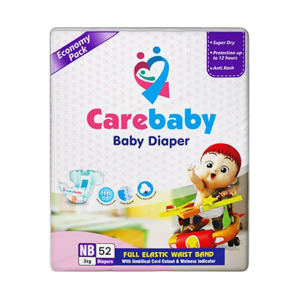 CARE BABY DIAPER ECONOMY NEW BORN 52S Default Title - MamasJan Grocery Nonfood