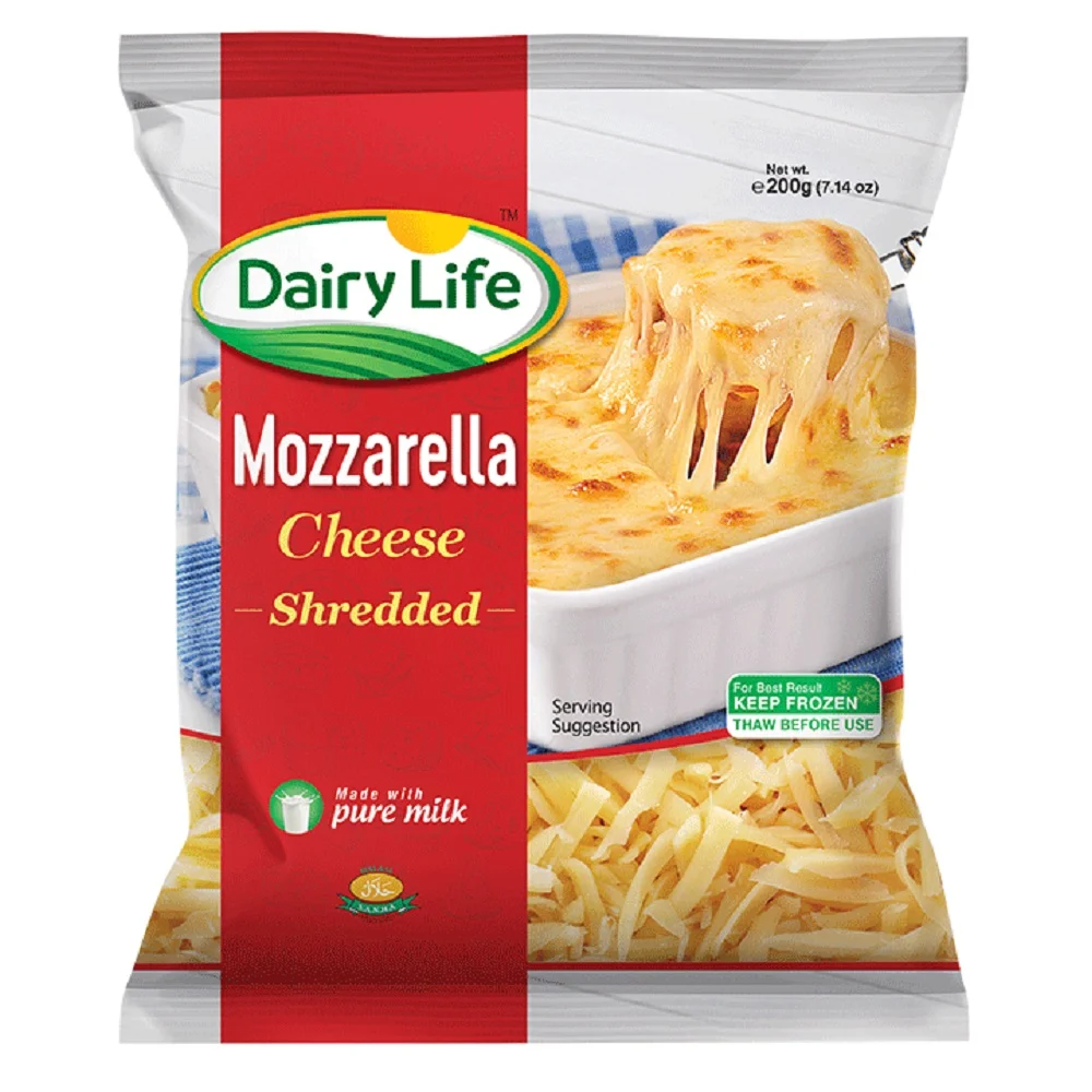 DAIRY LIFE MOZZARELLA CHEESE SHREDDED 200GM Default Title - MamasJan Grocery
