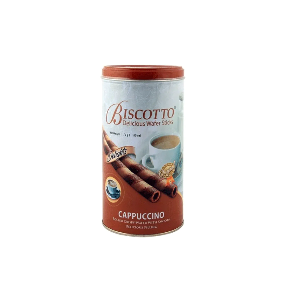 BISCOTTO WAFER STICKS CAPPUCCINO DELIGHTS 125 GM Default Title - MamasJan Grocery