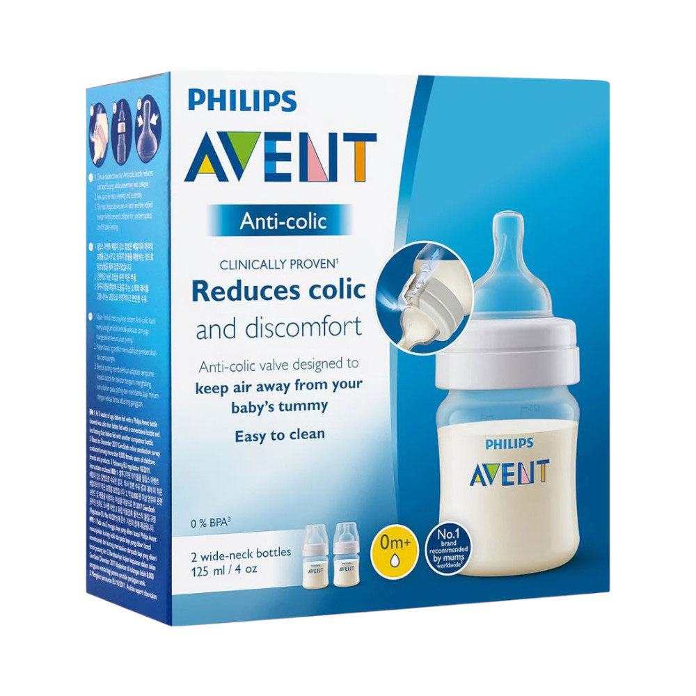 PHILIPS AVENT FEEDING BOTTLE SET 2 PC 125 ML SCF810/27 Default Title - MamasJan Grocery Nonfood