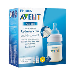 PHILIPS AVENT FEEDING BOTTLE SET 2 PC 125 ML SCF810/27 Default Title - MamasJan Grocery Nonfood