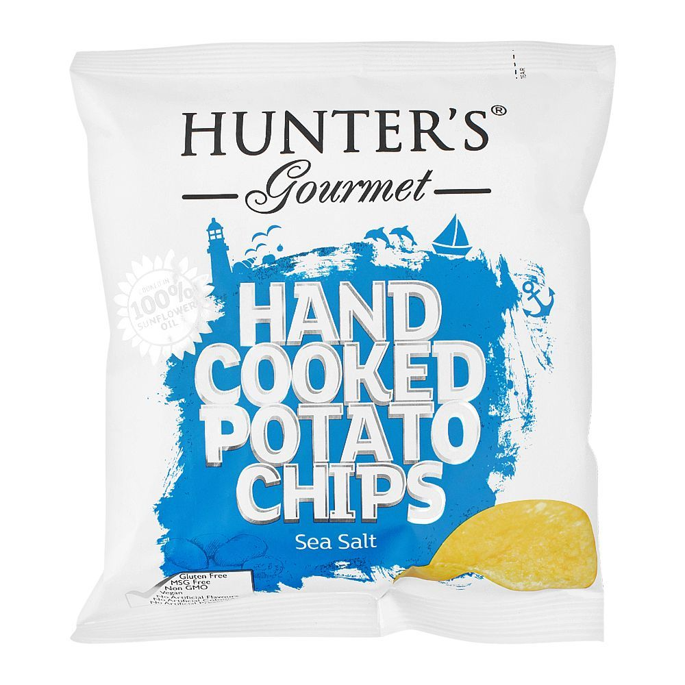 HUNTERS HAND COOKED POTATO CHIPS SEA SALT 40 GM Default Title - MamasJan Grocery