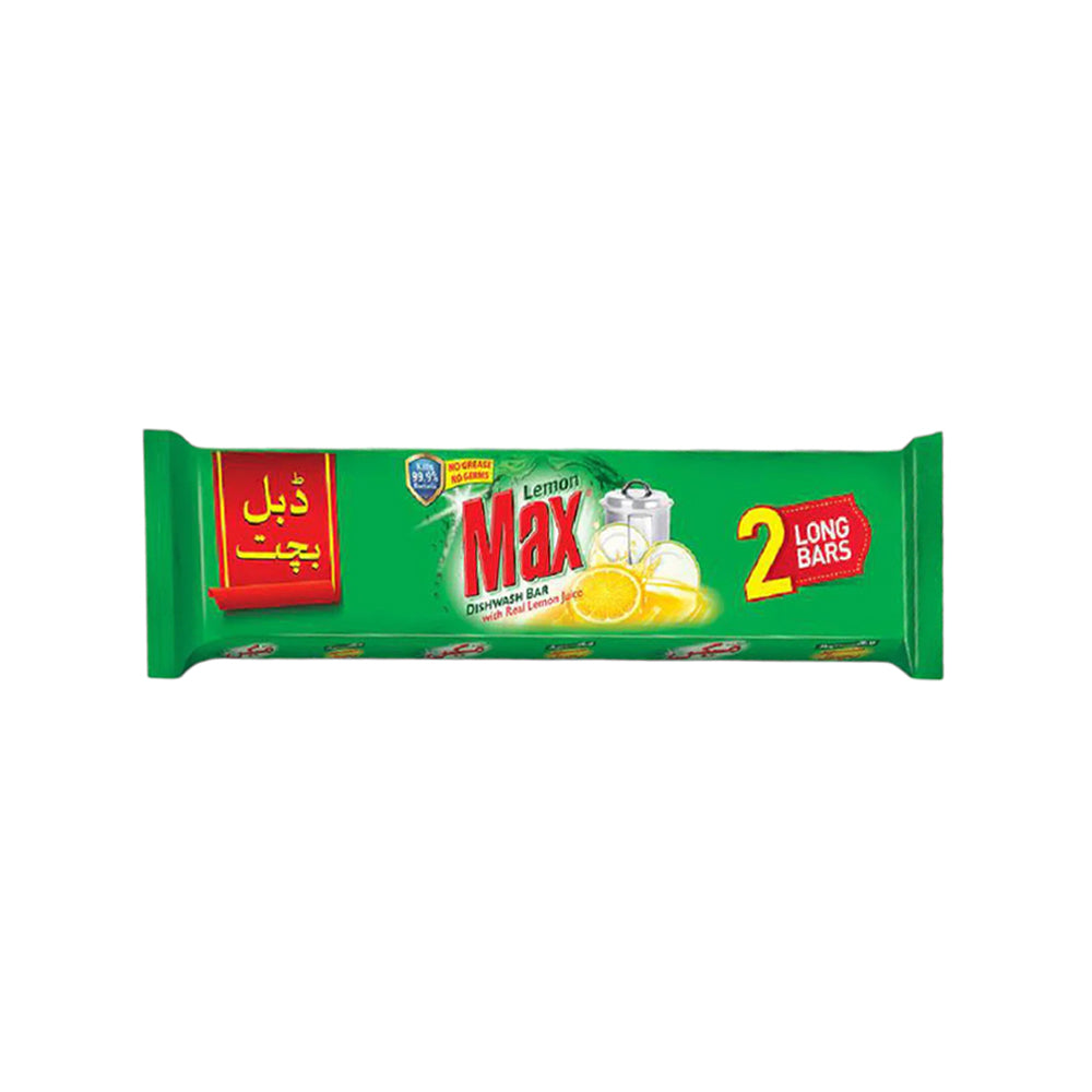 LEMON MAX DISHWASH LONG BAR 530 GM BACHAT PACK Default Title - MamasJan Grocery Nonfood