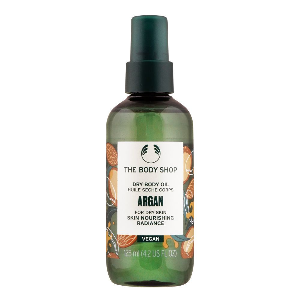 BODY SHOP BODY OIL ARGAN 125 ML Default Title - MamasJan Makeup