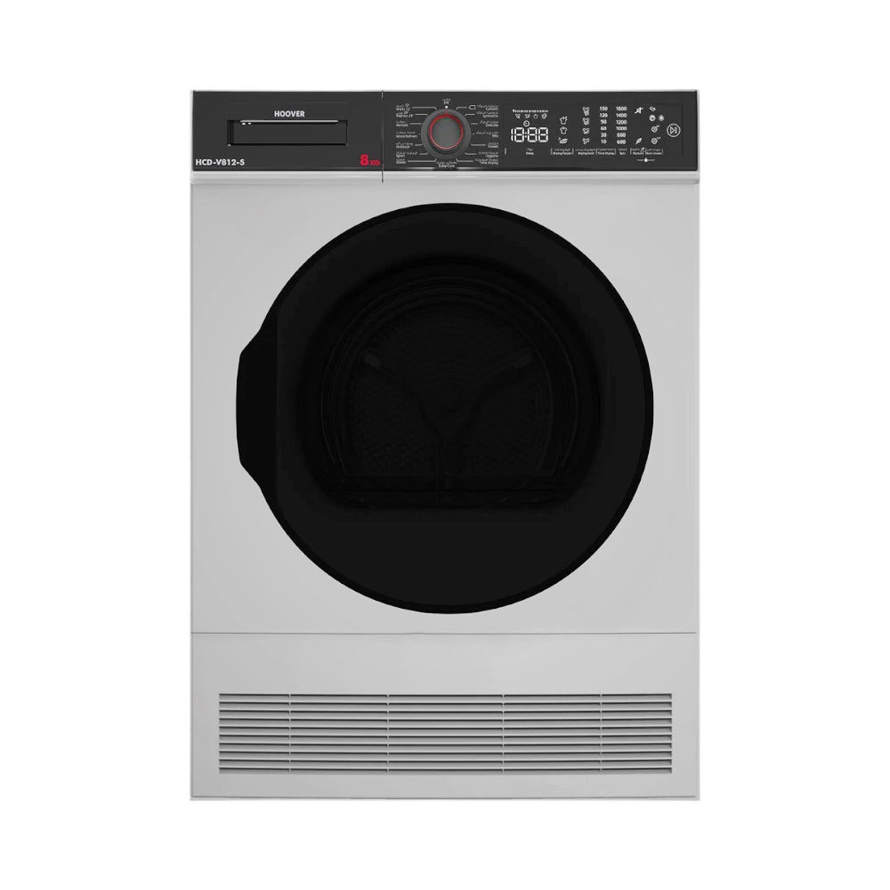 HOOVER 8 KG CONDENSER DRYER 1200 RPM SILVER HCDV812S Default Title - MamasJan s