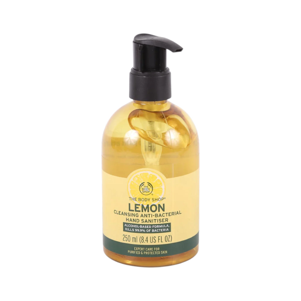 BODY SHOP ANTI-BACTERIAL LEMON HAND SENITIZER 250 ML Default Title - MamasJan Makeup