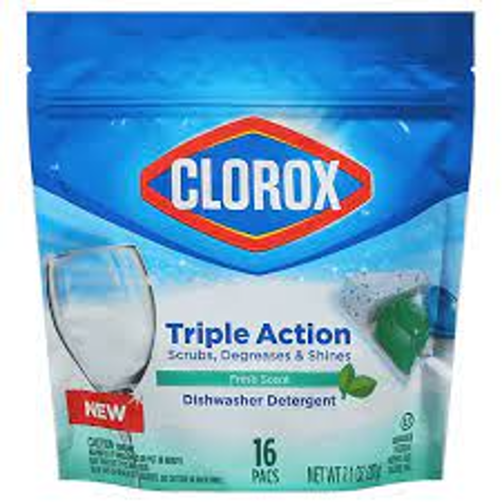 CLOROX DISHWASH POWDER TRIPLE ACTION FRESH SCENT 7.1 OZ Default Title - MamasJan Grocery Nonfood