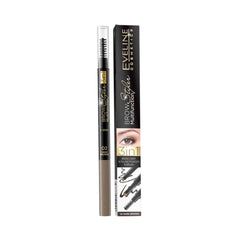 EVELINE BROW STYLER 3IN1 MULTIFUNCTION 02 DARK BROWN - MamasJan Makeup
