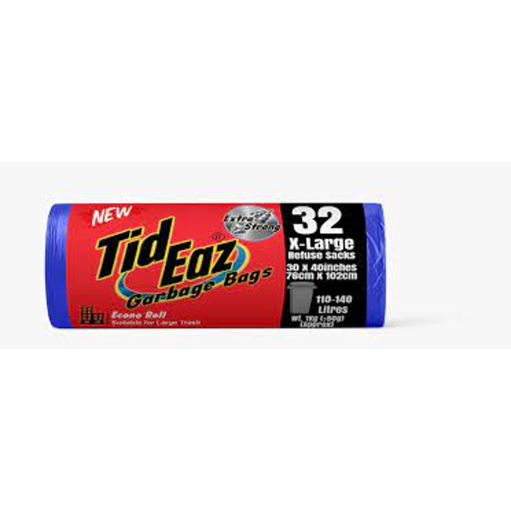 TID EAZ GARBAGE BAGS NO.32 X LARGE 30X40 Default Title - MamasJan Grocery Nonfood
