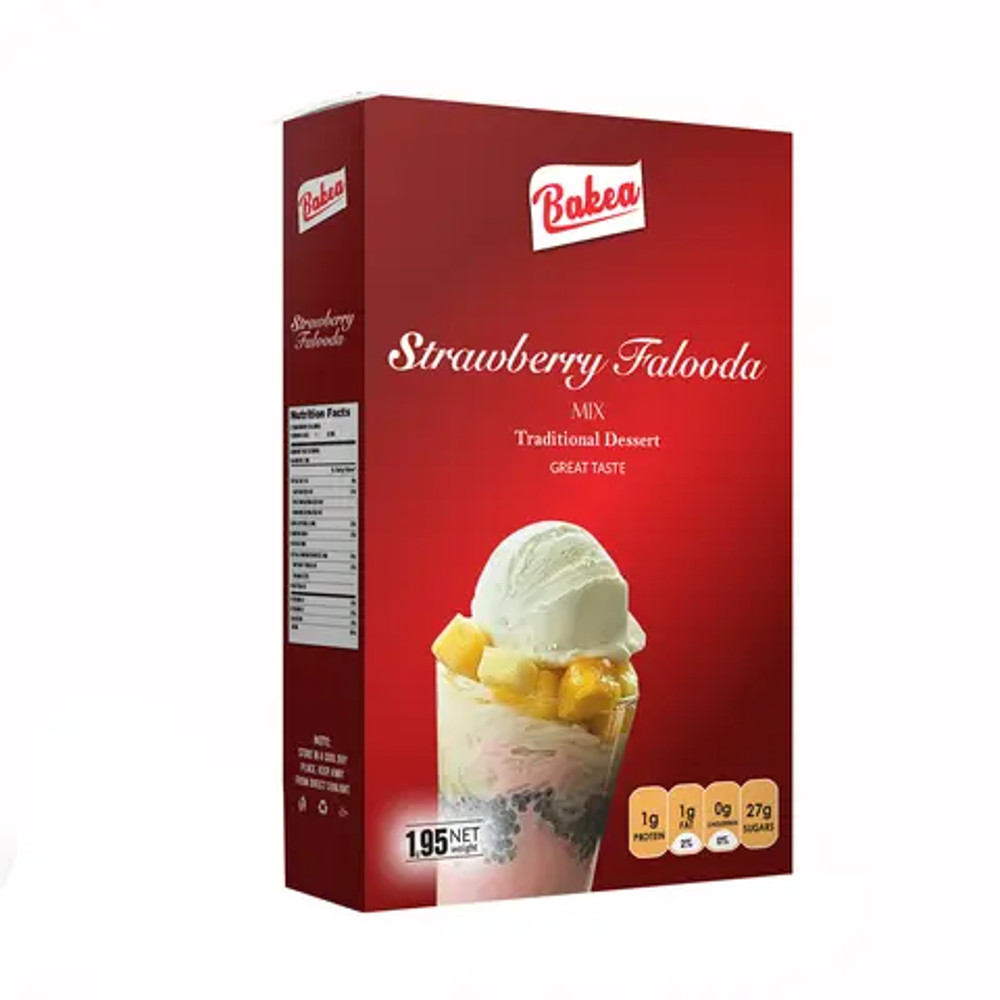 BAKEA STRAWBERRY FALOODA MIX 195GM Default Title - MamasJan Grocery
