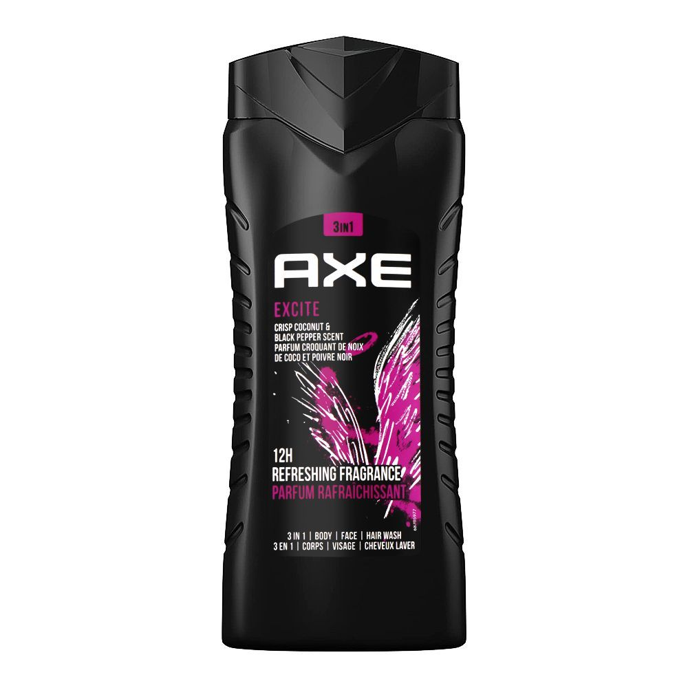AXE BODY WASH EXCITE 3 IN 1 250 ML Default Title - MamasJan Grocery Nonfood