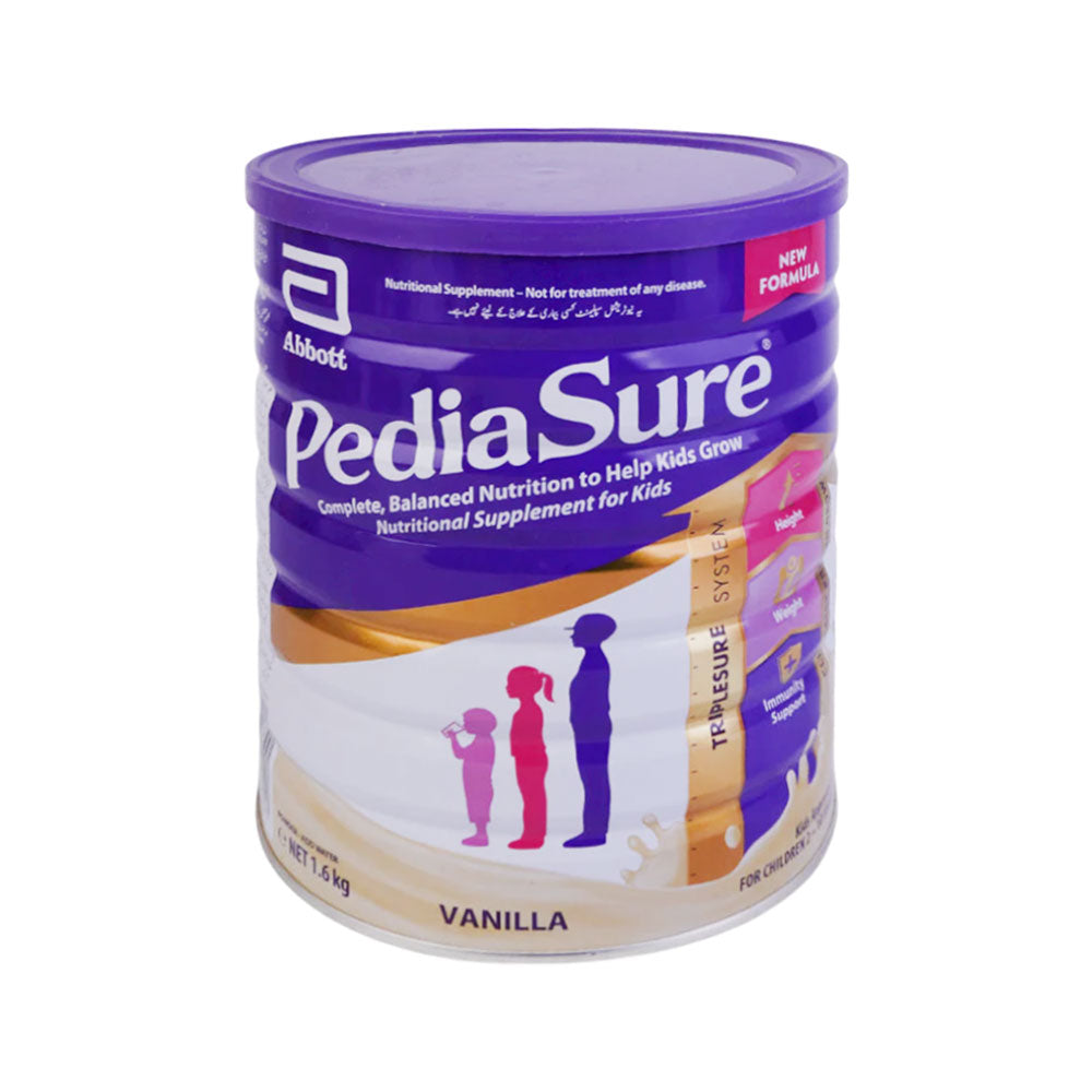 PEDIASURE NUTRI SUPPLEMENT POWDER FOR KIDS VANILLA TIN 1.6 K Default Title - MamasJan Grocery