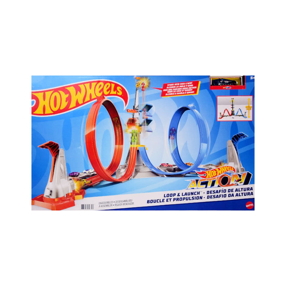 GRW39 HOT WHEELS LOOP & LAUNCH TRACK SET (+5 YEAR) A.I Default Title - MamasJan Toys