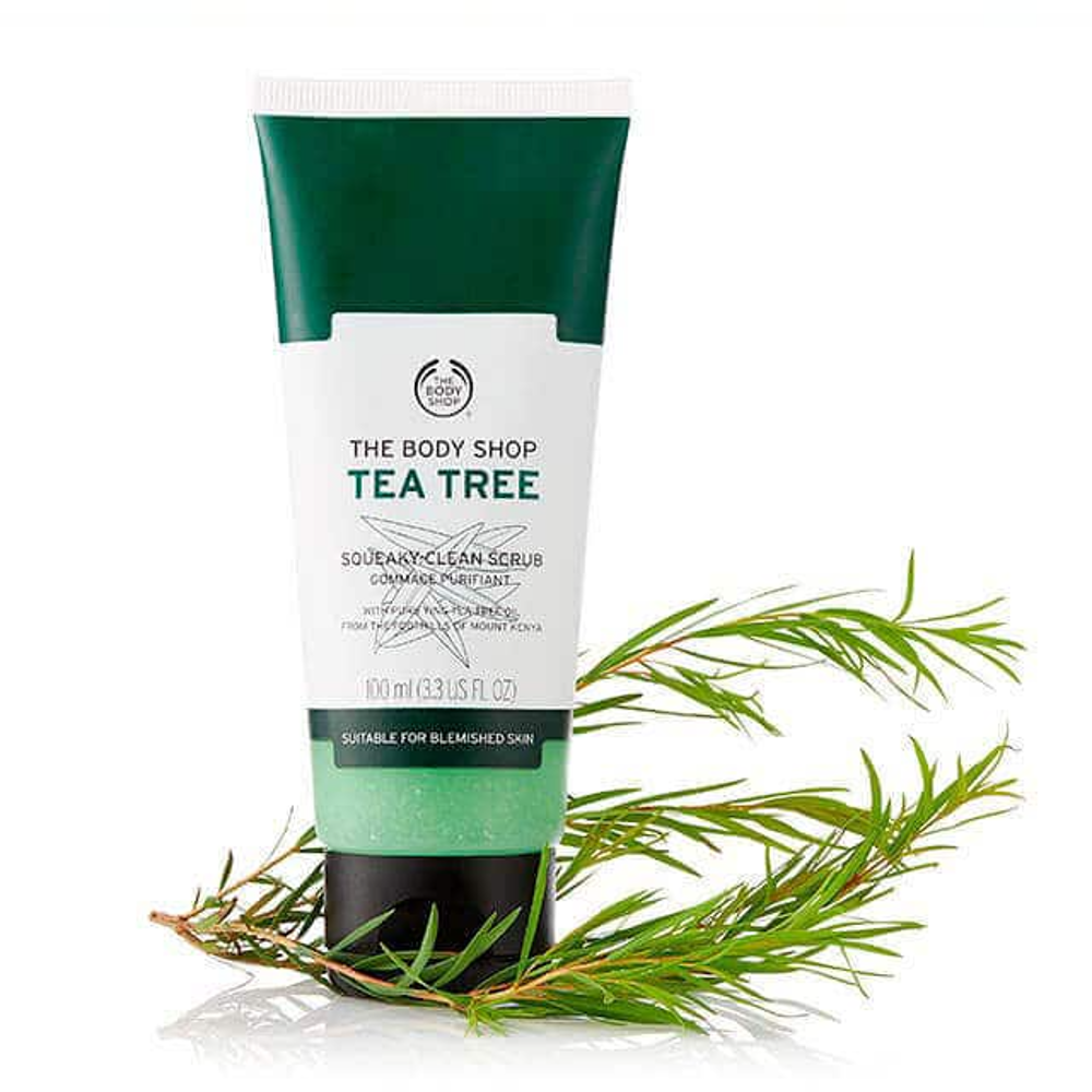 BODY SHOP TEA TREE SQUEAKY CLEAN SCRUB 100 ML Default Title - MamasJan Makeup